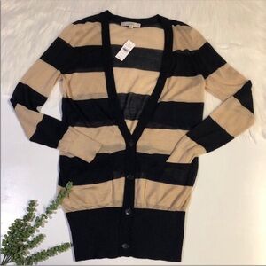 Ann Taylor LOFT Striped Cardigan | Size Small